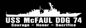 USS McFAUL DDG 74 Silhouette Decal U S Navy USN Military - Picture 1 of 3