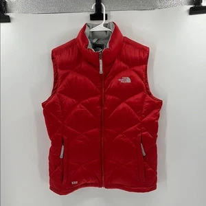 The North Face Women's 550 Down Puffer Vest - Red/Orange - XL - Picture 1 of 10