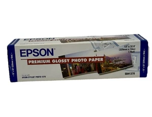 Epson S041378 Premium Glossy Photo Paper For Epson Stylus Photo 1270 13"x 32.8' - Picture 1 of 5