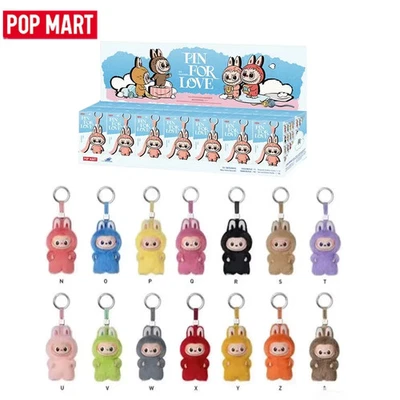 POP MART Labubu The Monsters Pin For Love Series Mini Plush Pendant Figure Doll - Image 1 of 4