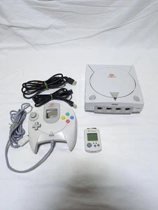 Dreamcast Console with Visual Memory & Controller, Tested & Working Used - Picture 1 of 8