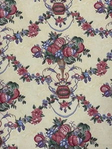 Vintage Braemore Floral Vase Fruit Victorian Fabric Drapery Weight 2003 - Picture 1 of 6
