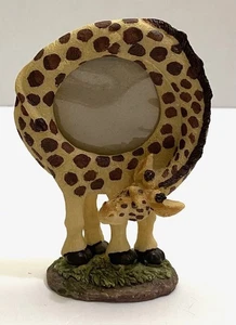 PICTURE FRAME, RESIN GIRAFFE, 3"x3" PICTURE AREA, 5.25" TALL - Picture 1 of 1