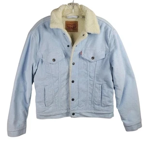 Chaqueta Levi's Pana Ex-Novio Sherpa Camionero Azul Hielo Claro Bebé Mediana - Imagen 1 de 8