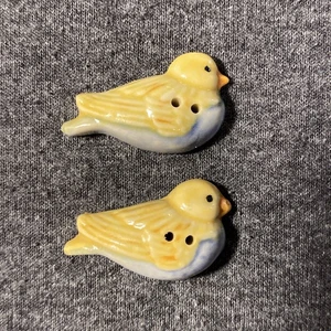 Vintage Bird Button - Set Of 2 - Porcelain - Picture 1 of 5