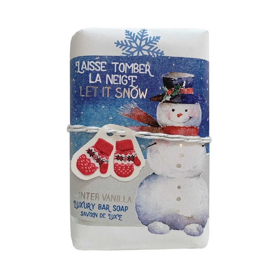 Nuevo con etiquetas Mistral Let It Snow Invierno Vainilla Lujo, Jabón en Barra Orgánico Foto 1 de 1