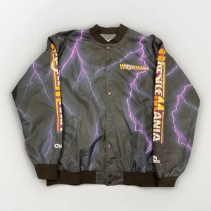 WWE WrestleMania Chalk Line Satin Jacket (Lightning Design) - Size XL - Bild 1 von 4