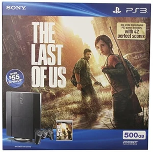 PlayStation 3 PS3 500GB The Last Of US Bundle Super Slim Very Good 7Z - Picture 1 of 3