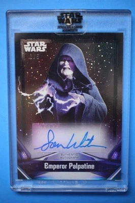 2021 Sam Witwer Emperor Palpatine Star Wars Signature Series AUTOGRAPH /5 BLACK - Imagem 1 de 2