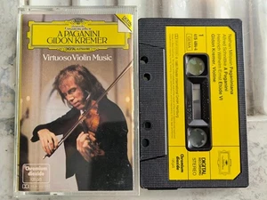 A Paganini Gidon Kremer - Virtuoso Violin Music DG West Germany Cassette NM RARE - Picture 1 of 3