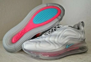 Nike Air Max 720 Geology grau rot türkis AQ3196-010 Größe 5Y Damen 6,5 Herren 5 - Bild 1 von 5