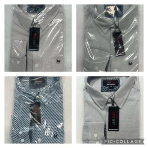 Johnston & Murphy Flex Shirt Men Long Sleeve Casual Purple Blue Green M L XL XXL - Picture 1 of 48