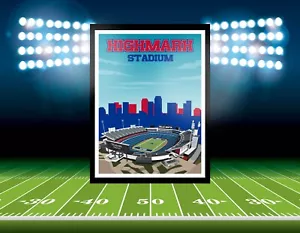 PÓSTER IMPRESO HIGHMARK STADIUM BUFFALO BILLS MAFIA FAN MANCAVE REGALO NFL THE RALPH - Imagen 1 de 7