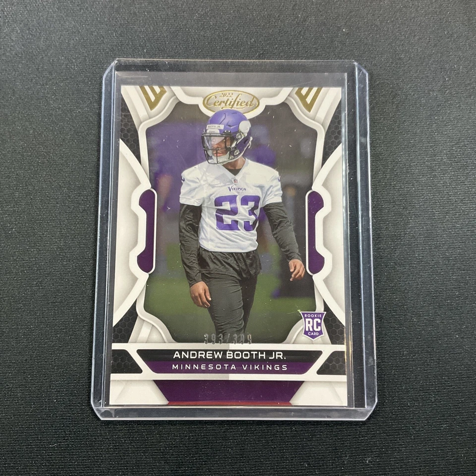 2022 Panini Certified Andrew Booth Jr. Rookie RC #'ed /399 🔮 - Image 1 of 2