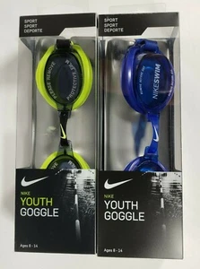 NEW - Nike Recreation Swimming Sport Youth Goggles Ages 8-14 - Picture 1 of 7