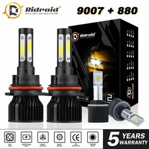 9007 LED Headlight + 880 Fog Light Bulb For Ford Mustang Gt Svt Cobra 1999-2003 - Bild 1 von 12