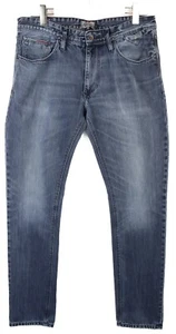 Jeans Tommy Hilfiger Denim Ronnie Uomo W33/L34 Slim Fit Con Zip Effetto Sbiadito - Picture 1 of 12