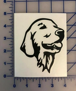 Golden Retriever Aufkleber 3,5" 4,5" 5,5" I love my dog Stoßstange Fenster Laptop Tasse Auto - Bild 1 von 2