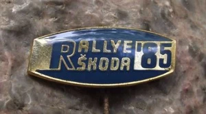 1985 Skoda Bohemia Rallye Rally Car Race Motorsport Czech Motor Racing Pin Badge - Picture 1 of 2