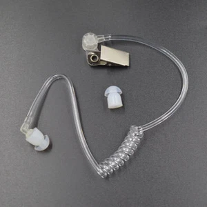 Surveillance Air Tube + Ear Bud Plug for Portable Radio Earpiece Headset New - Picture 1 of 7