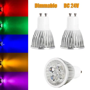 Blue Yellow Green Light Dimmable LED Spotlight Bulbs MR16 GU10 GU5.3 Lamps 24V - Picture 1 of 20