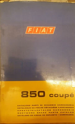 Catálogo de piezas de repuesto / Body Work Parts Catalog Fiat 850 Coupe 1968 Foto 1 de 2