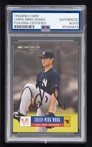 Chien-Ming Wang Signed 2005 Donruss Card #268 (PSA) New York Yankees Auto - Picture 1 of 2