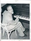 1945 New York Swedish 1500 Meter Champion Lennart Strand at Piano Press Photo