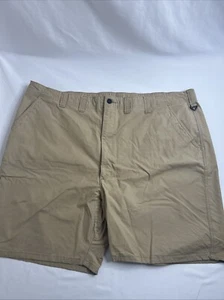 Wrangler Cargo Shorts Mens Size 48 Beige Khaki Hiking Camping Outdoor 8" Inseam - Picture 1 of 6