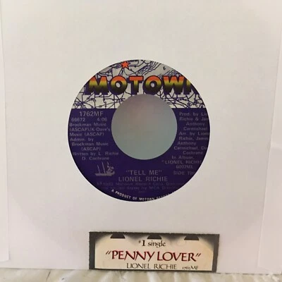 Lionel Richie – Penny Lover 45 RPM RECORD Motown - Image 1 of 2