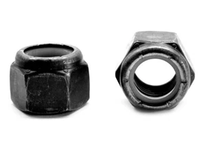 3/8"-16 grueso talla C Nyloc (tuerca de bloqueo de inserto de nailon) NE estándar negro - Imagen 1 de 1