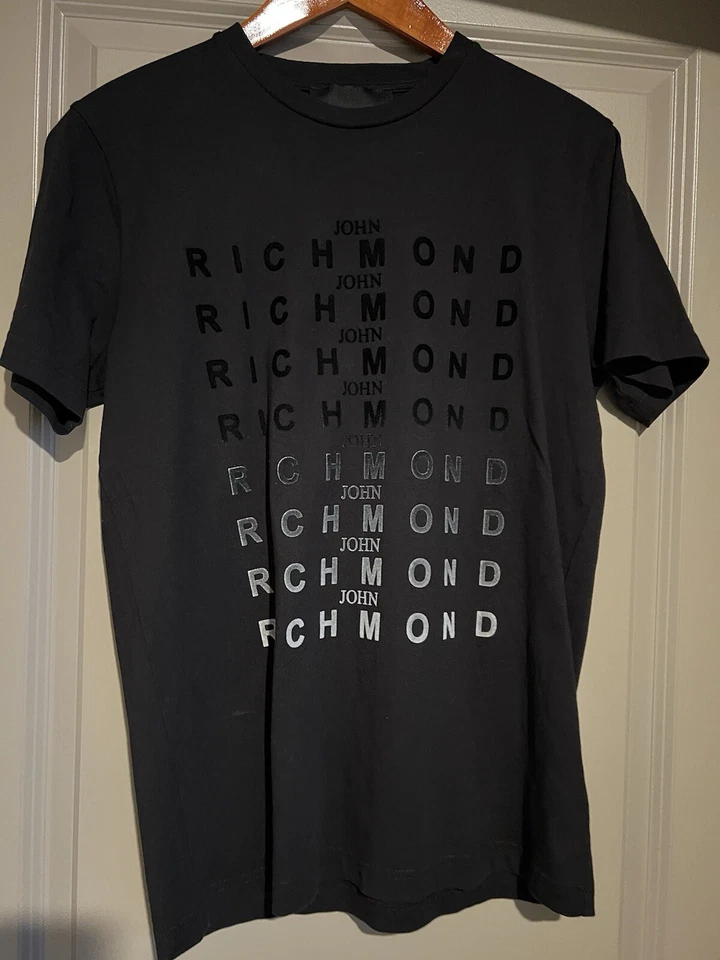 Camiseta John Richmond Rock Fabulous negra talla mediana para hombre Foto 1 de 4