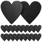  20 Pcs Valentines Heart Signs Day Ornaments Shaped Blackboard Crafts