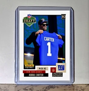 Abdul Carter Rookie 2025 NFL Draft #3 Football Card New York Giants prevendita - Foto 1 di 1