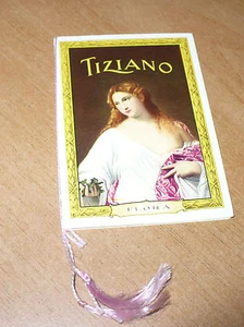 CALENDARIETTO DA BARBIERE 1963 TIZIANO ARTE FLORA VENERE E CUPIDO DANAE E AMORE - Picture 1 of 1