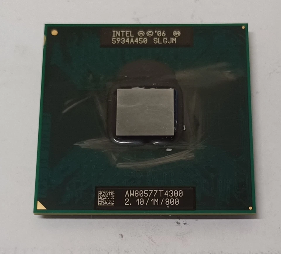 Cpu Processore Intel Pentium Dual Core Mobile T4300 SLGJM 2.10/1M/800 Socket P - Immagine 1 di 1