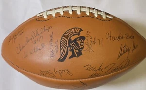 USC Trojans 1974 Team Signed Football Ricky Bell, Anthony Davis 40+ Autographs - Picture 1 of 7