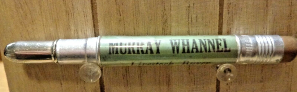 Lápiz bala de celuloide vintage - Murray Whannel - comprador de ganado - Traer, Iowa Foto 1 de 2