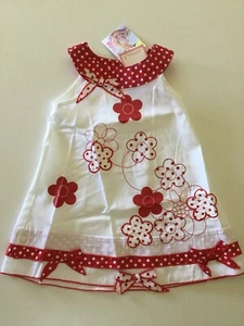 Origami baby girl Red/white Dress, Size 0, NWT - RRP $24.95 - Picture 1 of 2