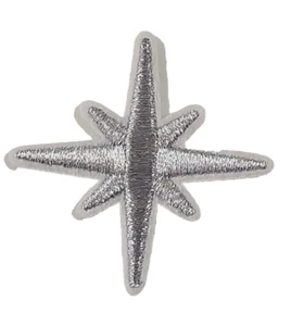 North Star Silver - Embroidered Patch - Picture 1 of 2
