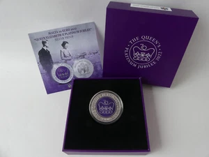 MALTA 2022 10 EURO PP PROOF SILBER MÜNZE - PLATIN JUBILÄUM QUEEN ELISABETH II. - Picture 1 of 6