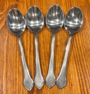 Oneida WM A Rogers Deluxe Tablespoons SUMMER MIST/AUTUMN GLOW Stainless Set Of 4 - Picture 1 of 4