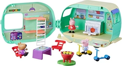 Juego de Caravana Peppa Pig para Niñas y Niños, 3 Figuras, 6 Accesorios, Preescolar Foto 1 de 4