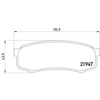 Hella Pagid 355016831 Disc Brake Pad Set For Select 93-20 Lexus Toyota Models - Image 1 of 4