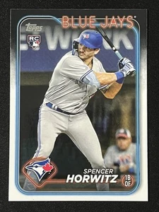 Tarjeta de novato 2024 Topps #172 Spencer Horwitz RC Toronto Blue Jays - Imagen 1 de 2