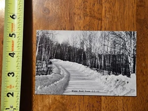 RARE OLD VINTAGE PHOTO POSTCARD RPPC WINTER SCENE L L COOK MERRILL WISCONSIN - Picture 1 of 2