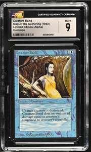Magic the Gathering Creature Bond 1993 Alpha MTG CGC 9 MINT - Picture 1 of 1