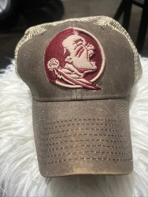 Florida State Seminoles Zephyr Mesh Trucker Snapback Hat Cap Vintage Look - Image 1 of 4