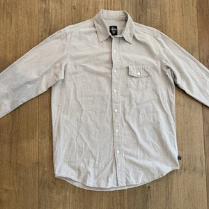 Stussy Hemd Herren Medium Beige Logo Back Crown Tag Oxford Streetwear Skater 00s - Bild 1 von 13