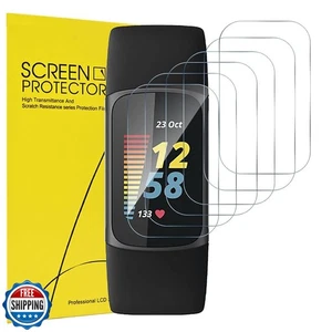 6er Pack Anti-Kratz Folie für Fitbit Charge 6 Displayschutzfolie, TPU Flexibel F - Bild 1 von 5